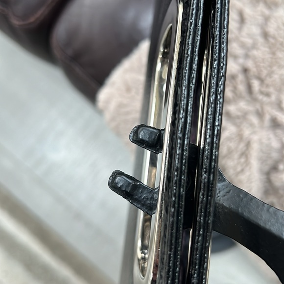 Classy BKACK CLUTCH with SILVER Handle - Picture 5 of 14